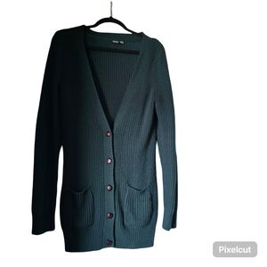 TWIK FOREST GREEN CARDIGAN